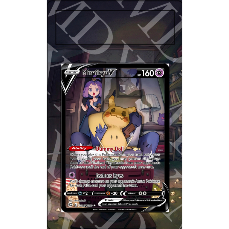 Mimikyu V #TG16 Pokemon Brilliant Stars (Custom Extended Art)