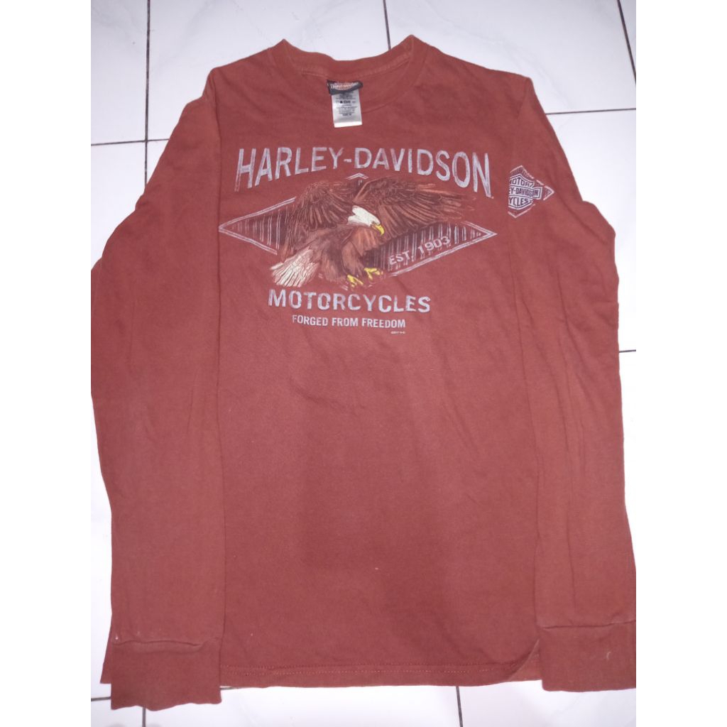 kaos harley davidson long sleve dubai 2017 second original