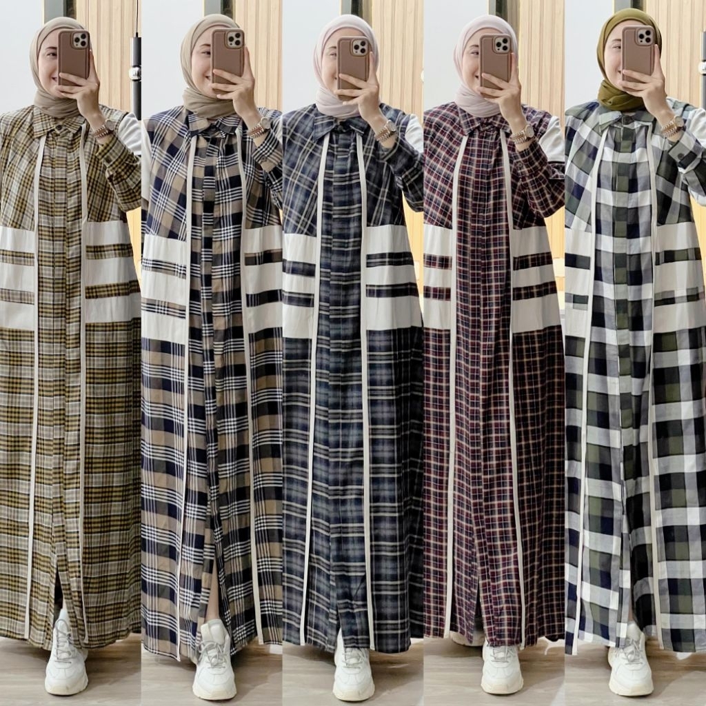 ADZKIA DRESS PREMIUM ORIGINAL GAGIL BY OVA dan ZAZIENKA SET PREMIUM ORIGINAL VALORA BY GAGIL OVA