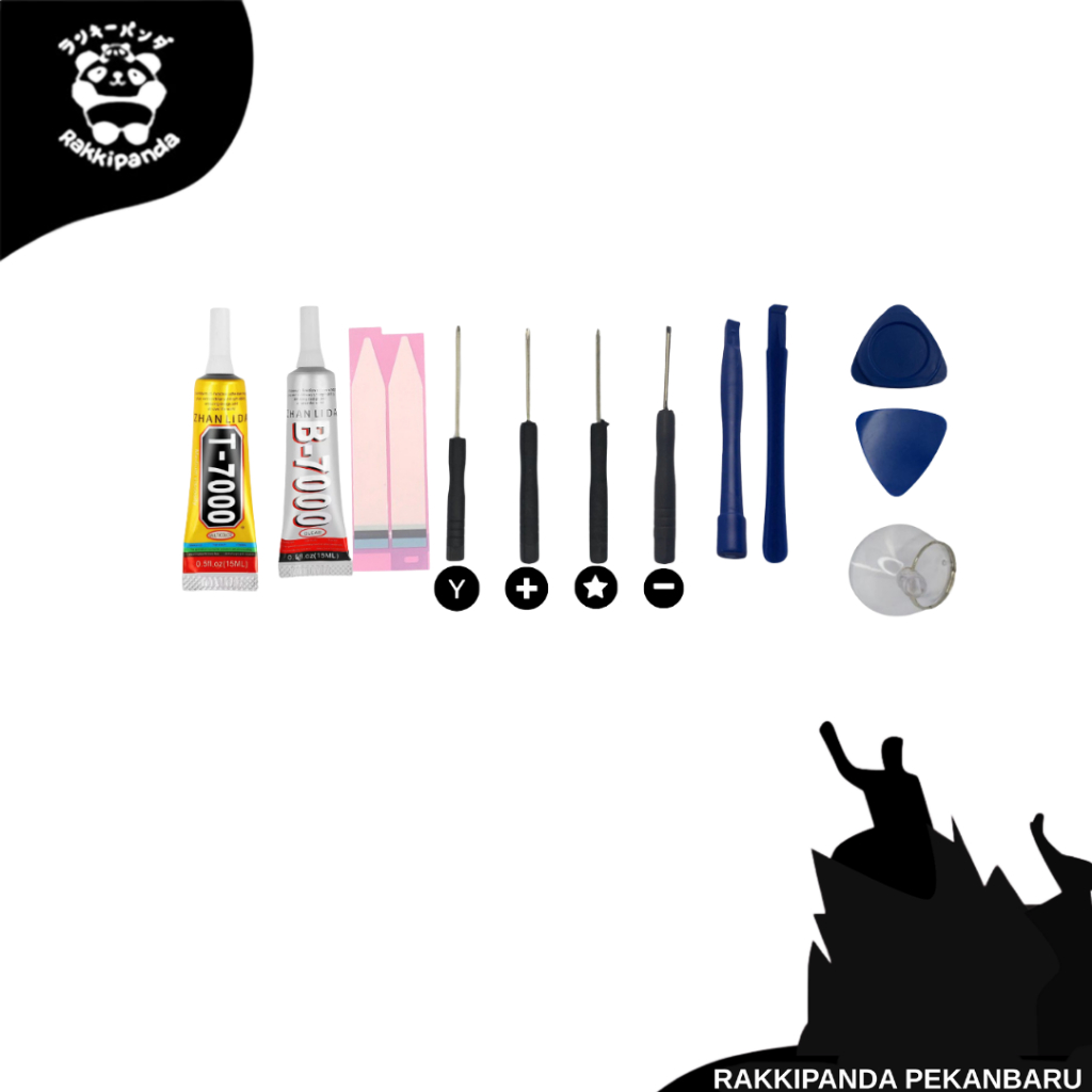 Obeng & Opening Tools Set / Lem