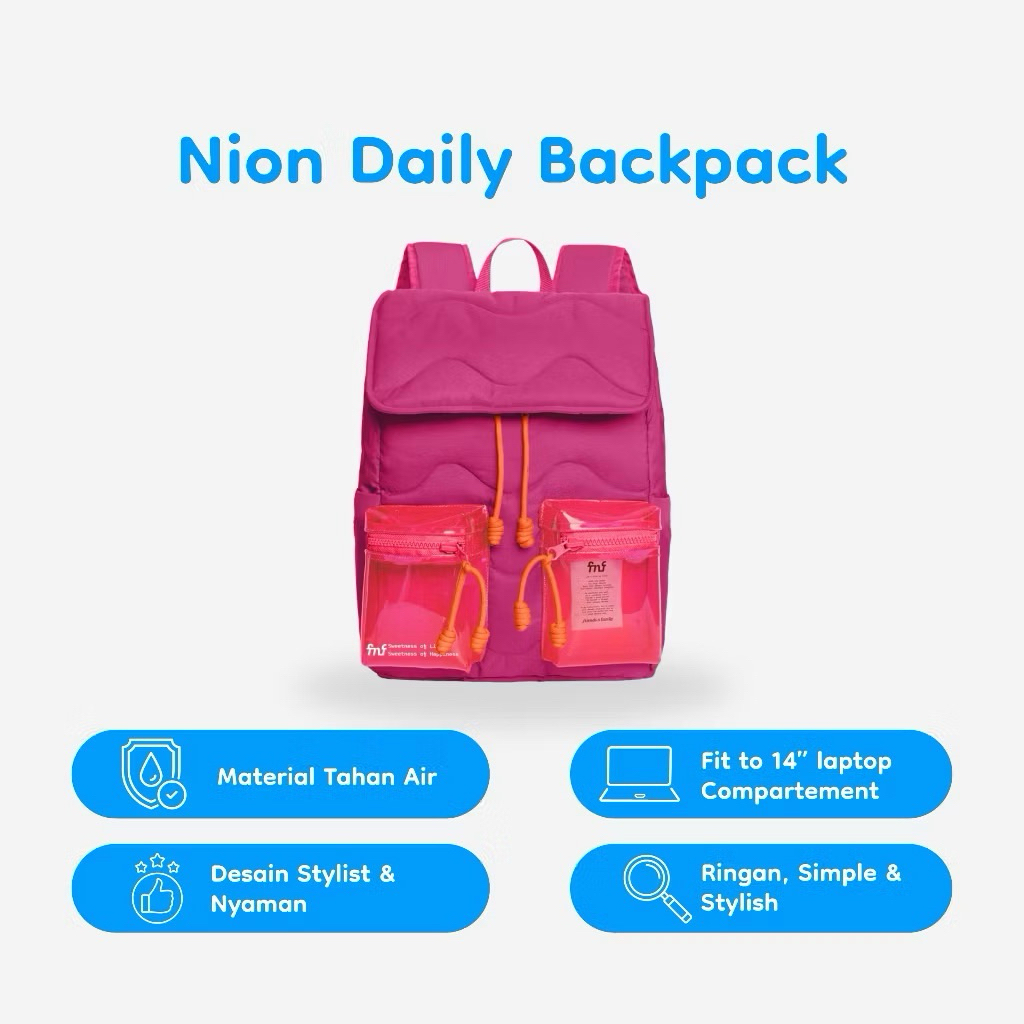 Tas Ransel  Sekolah - Active Day Backpack Niion x Mandira.id | Happy Family Edition