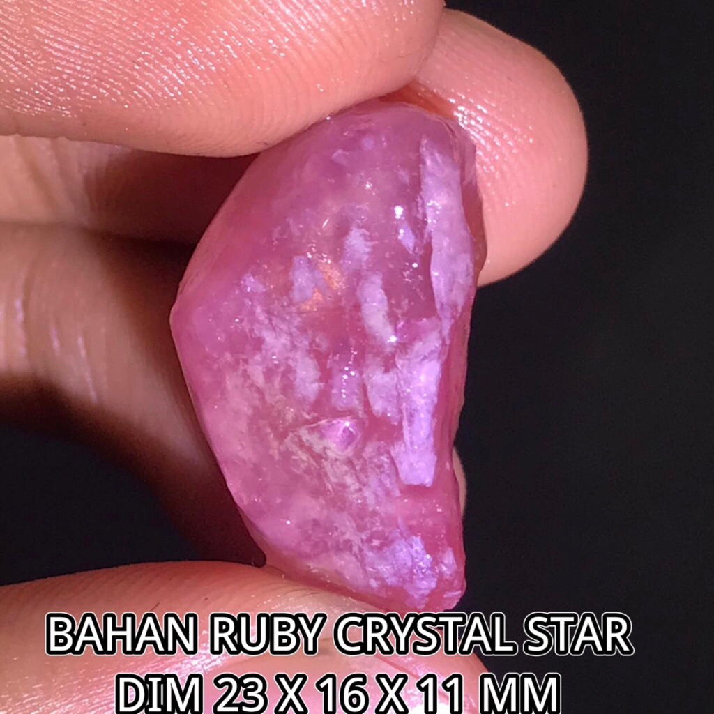 BAHAN RUBY CRSTAL STAR DIM 23 X 16 X 11 MM