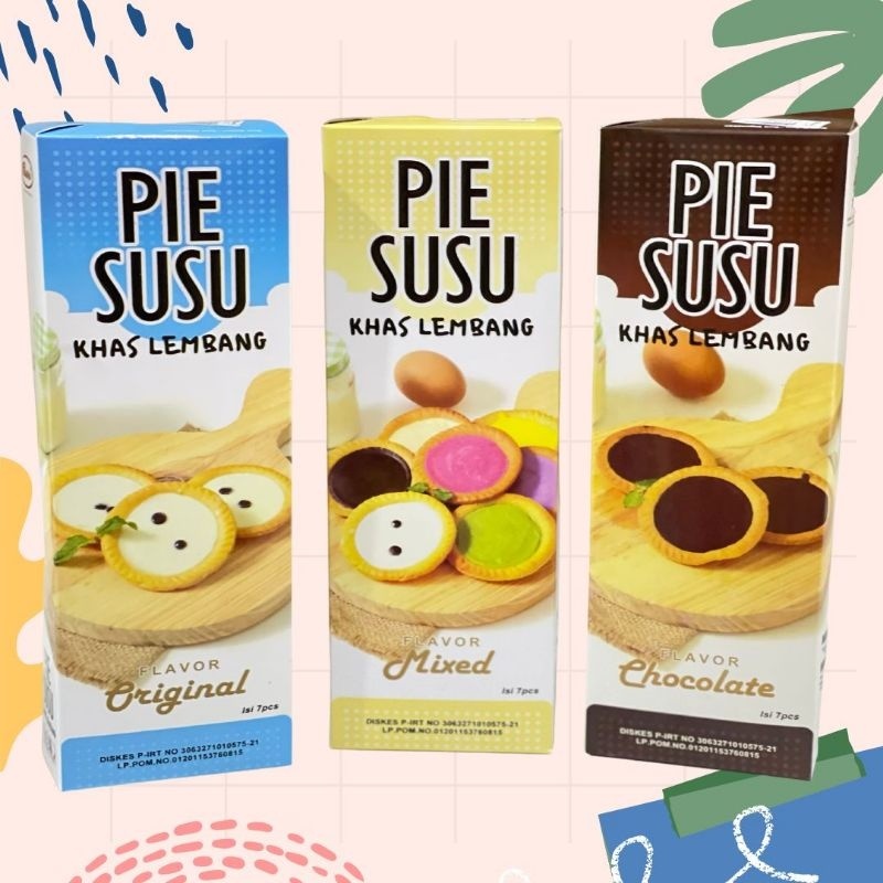Pie Susu Khas Lembang Isi 7pcs | Pie Susu | Oleh Oleh Jawa | Pie Susu Bandung