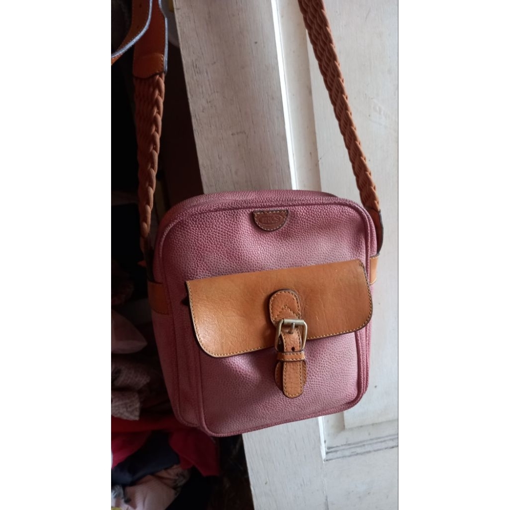 Tas sling Bric's warna pink, preloved