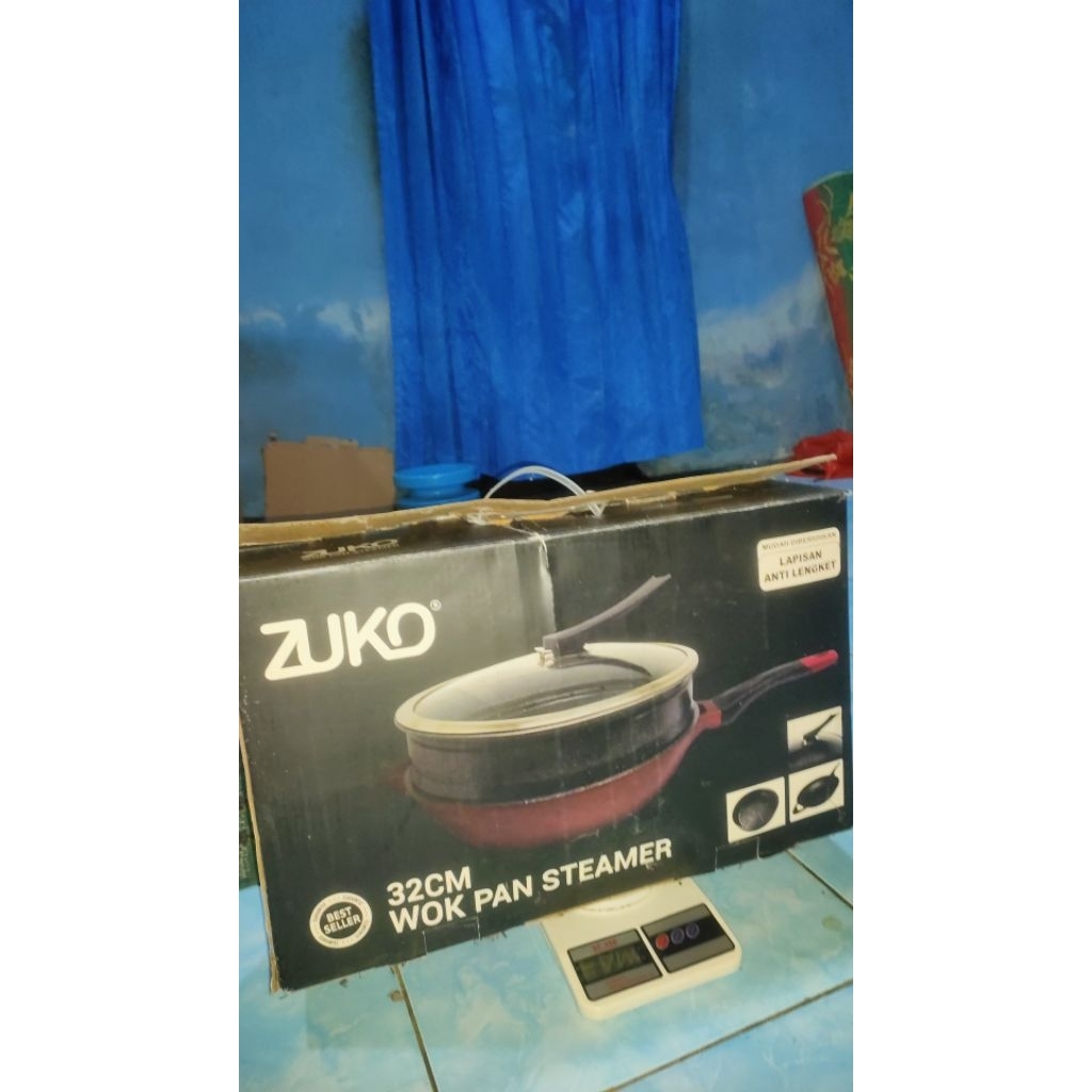 ZUKO Wok Pan Steamer 32 Cm