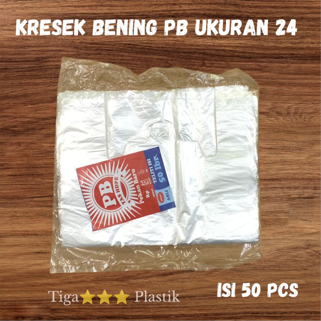 Kantong Kresek Bening PB Ukuran 24