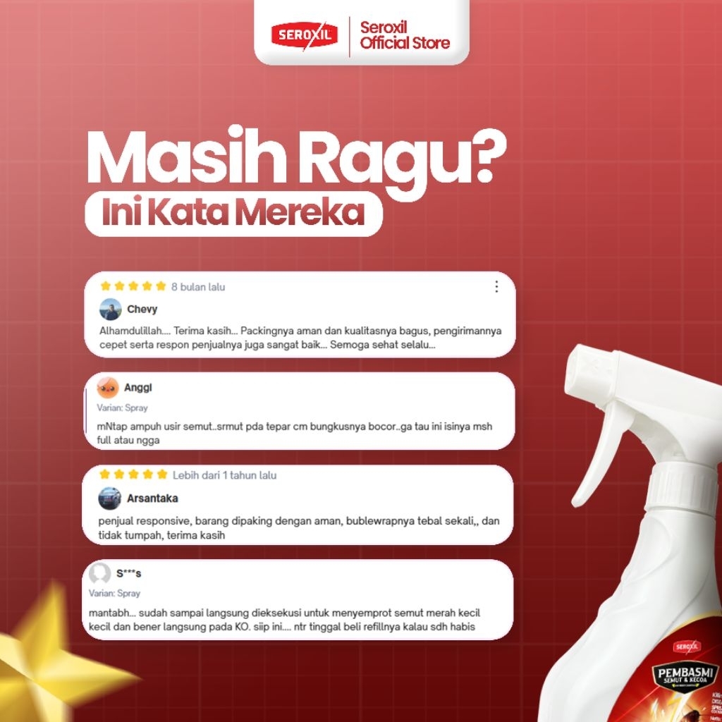 Seroxil Anti Semut Semprotan Spray Cairan Obat Pembasmi Koloni Serangga Semut & Kecoa Paling Ampuh