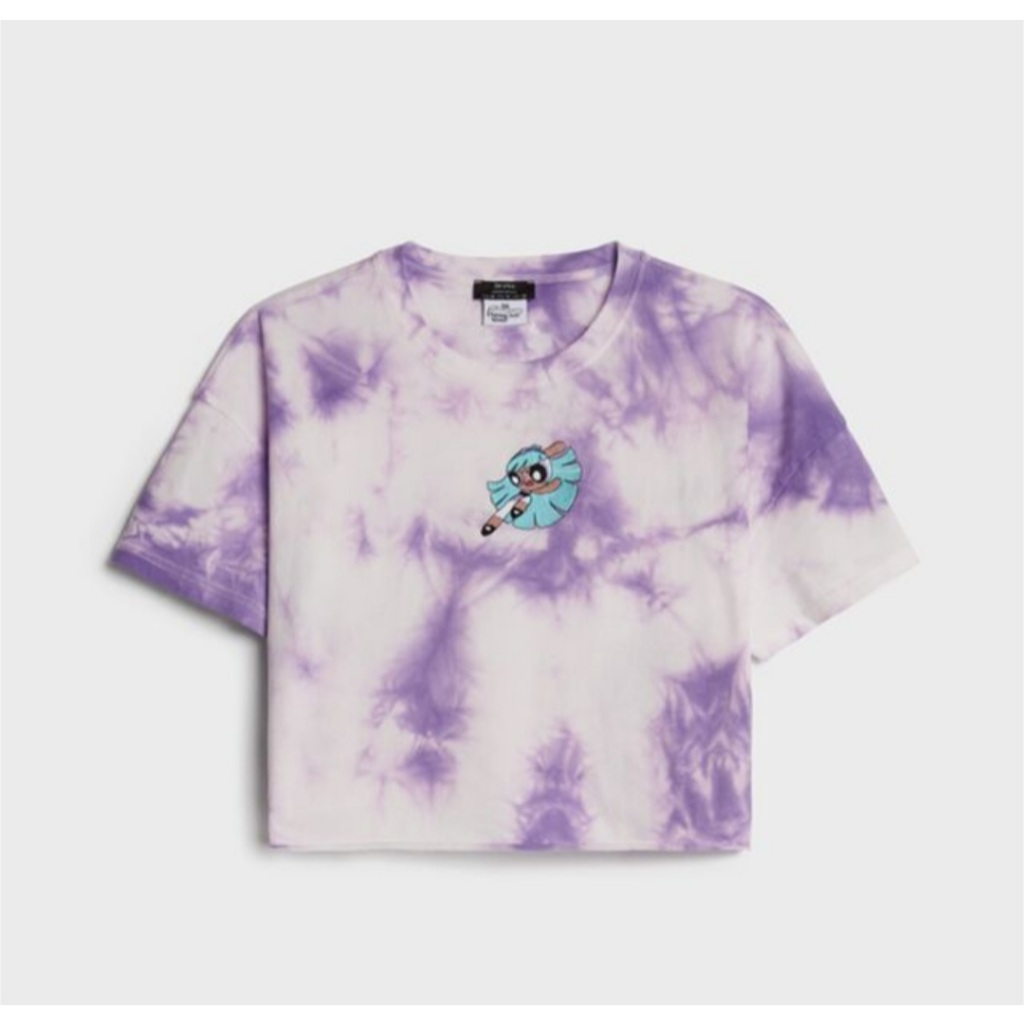 Preloved Crop Top Tie Dye Bershka Powerpuff Girl