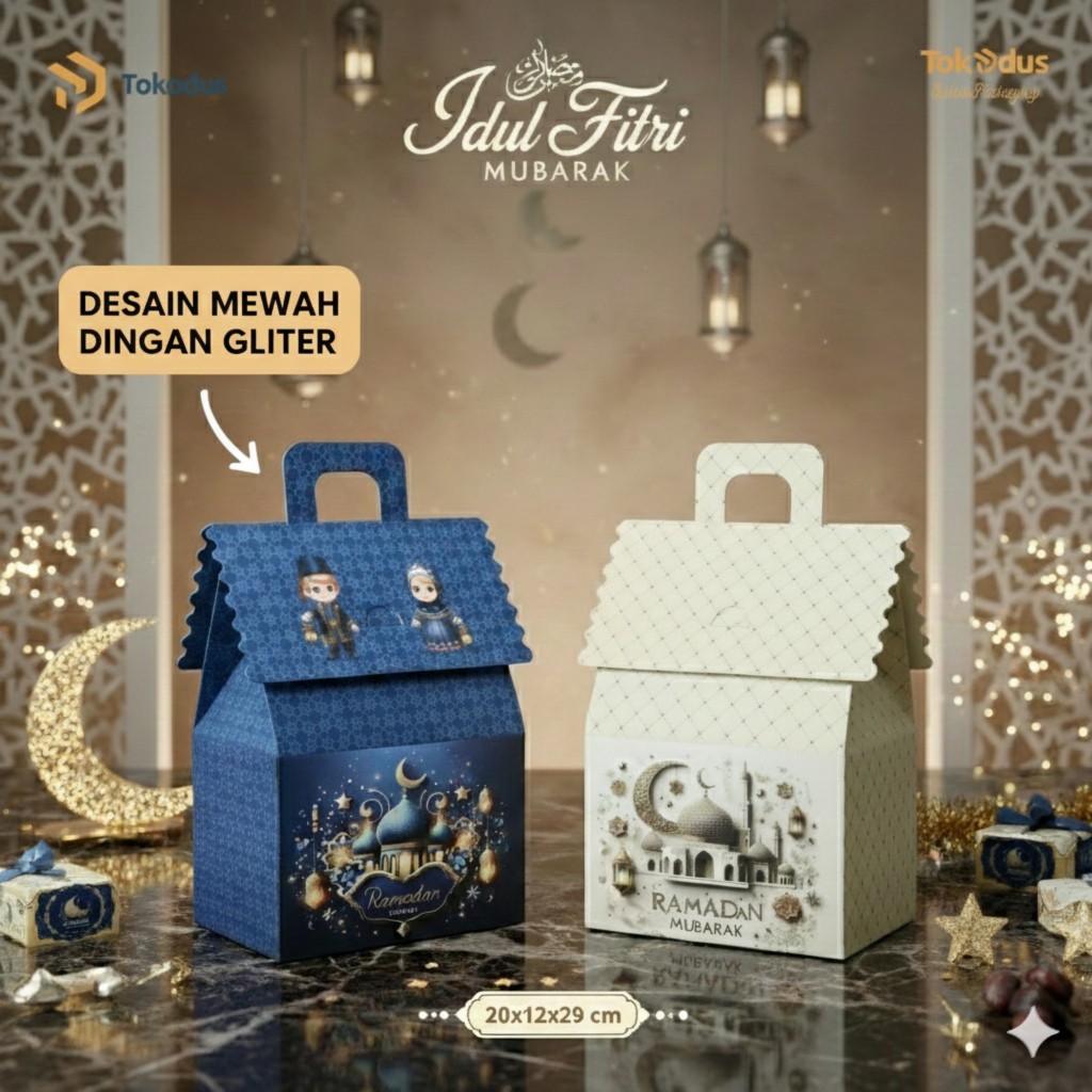 Dus Lebaran Mewah | Dus Kue Lebaran premium | dus kue kering - Tokodus Cibaduyut