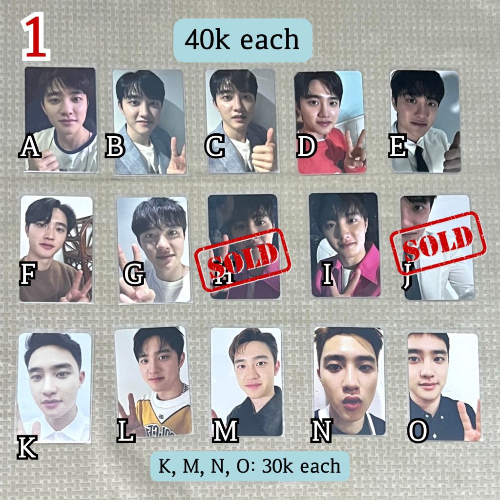OFFICIAL PHOTOCARD DOH KYUNGSOO D.O. EXO PC ALBUM MD BENEFIT BENE DKS BLOOM DO IT EXPECTATION CONCER