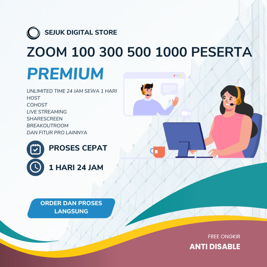 Sewa Zoom Meeting Harian dengan Unlimited Durasi, Bebas Meeting Sepuasnya