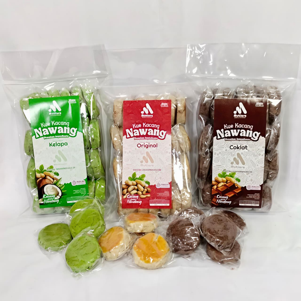 Kue Kacang Nawang Premium Kue kering Khas Jember Kemasan Plastik