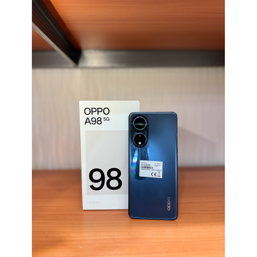 hp second oppo a98 5g ram 8/256 garansi resmi fullset