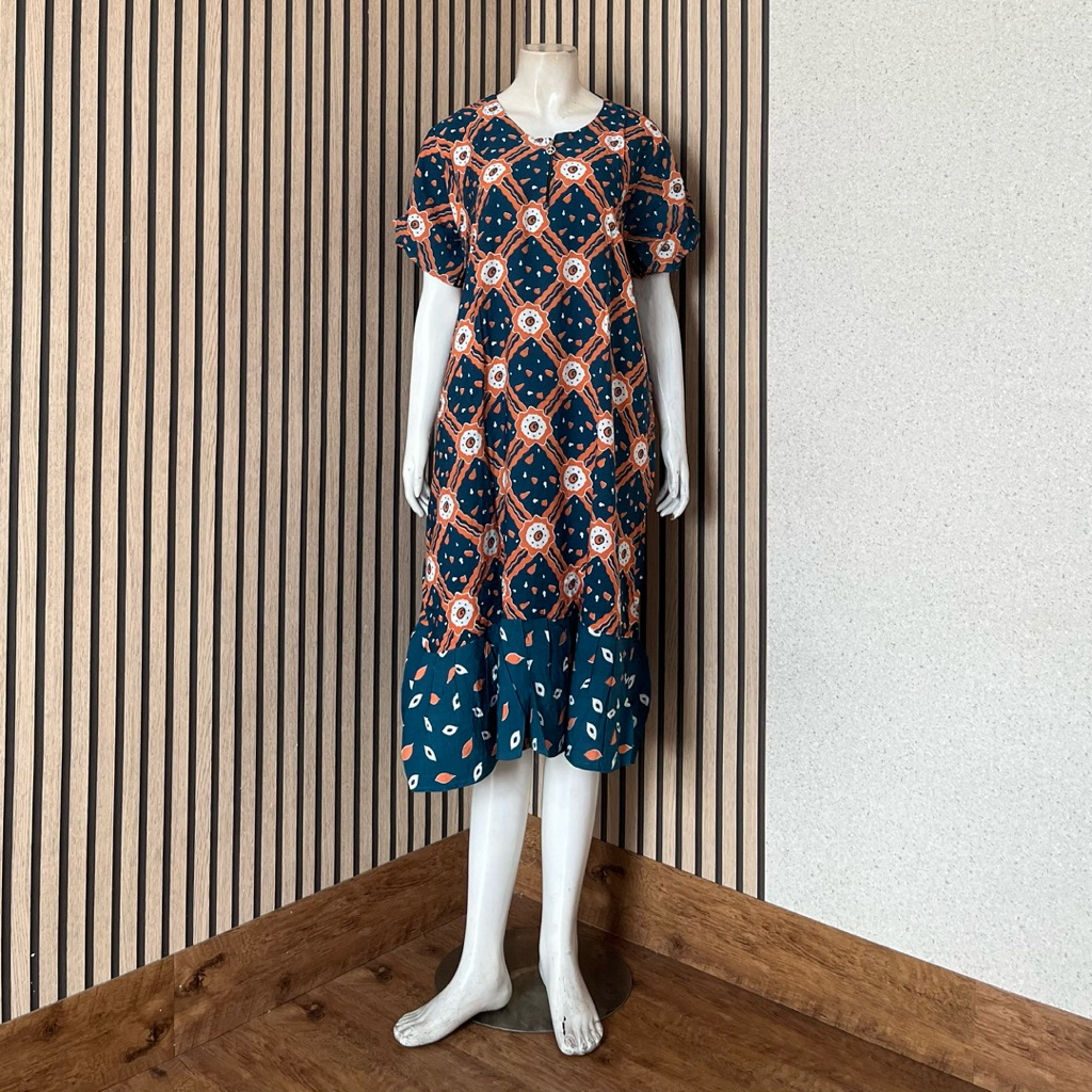 [AJ] - Daster Sutra Ungu Diva Rempel | Daster Batik Resleting | Sutra Diva | Batik Sutra Ungu