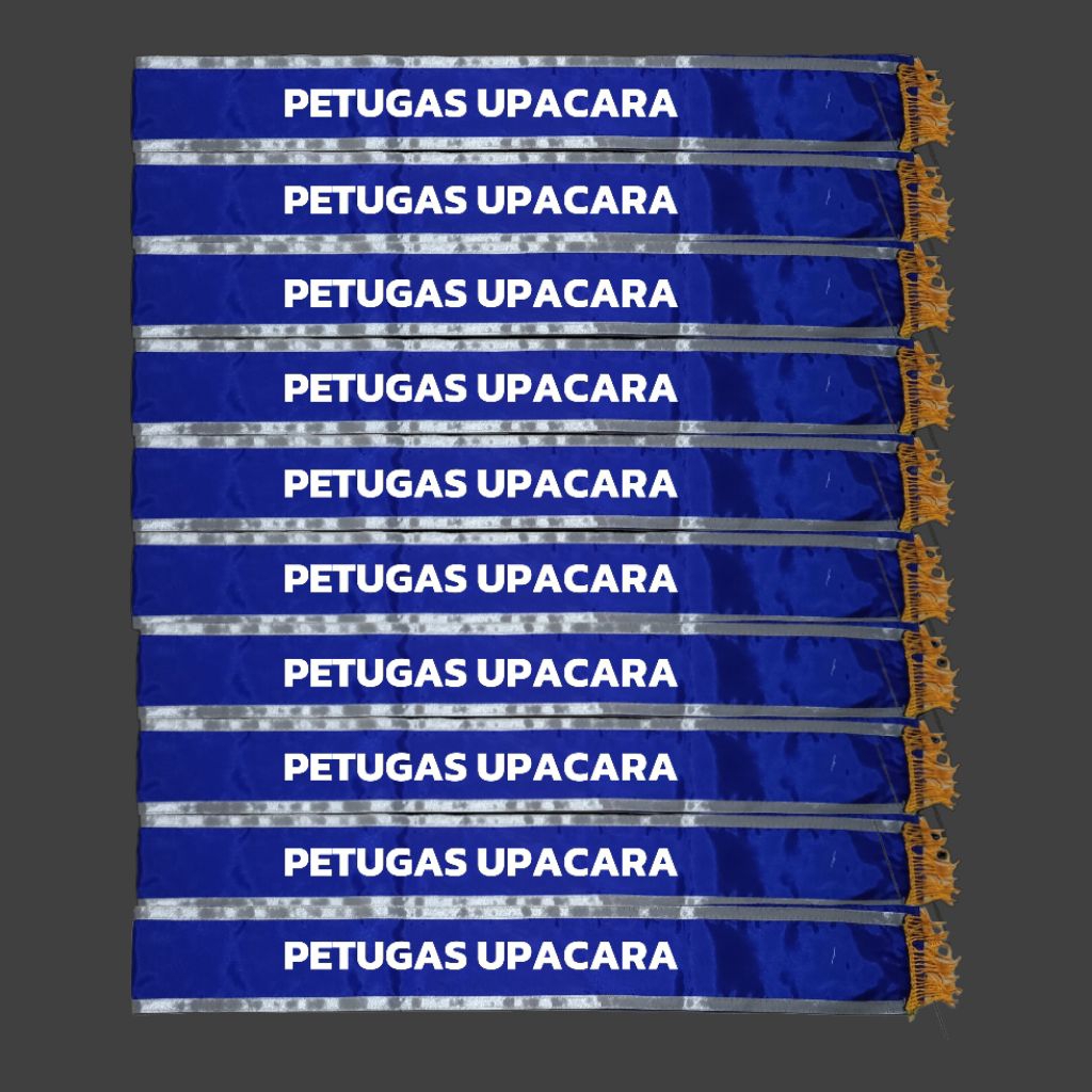 ( 10 SELEMPANG PETUGAS UPACARA) SABLON DTF PRESS MESIN/SELEMPANG PETUGAS UPACARA/SELEMPANG UPACARA