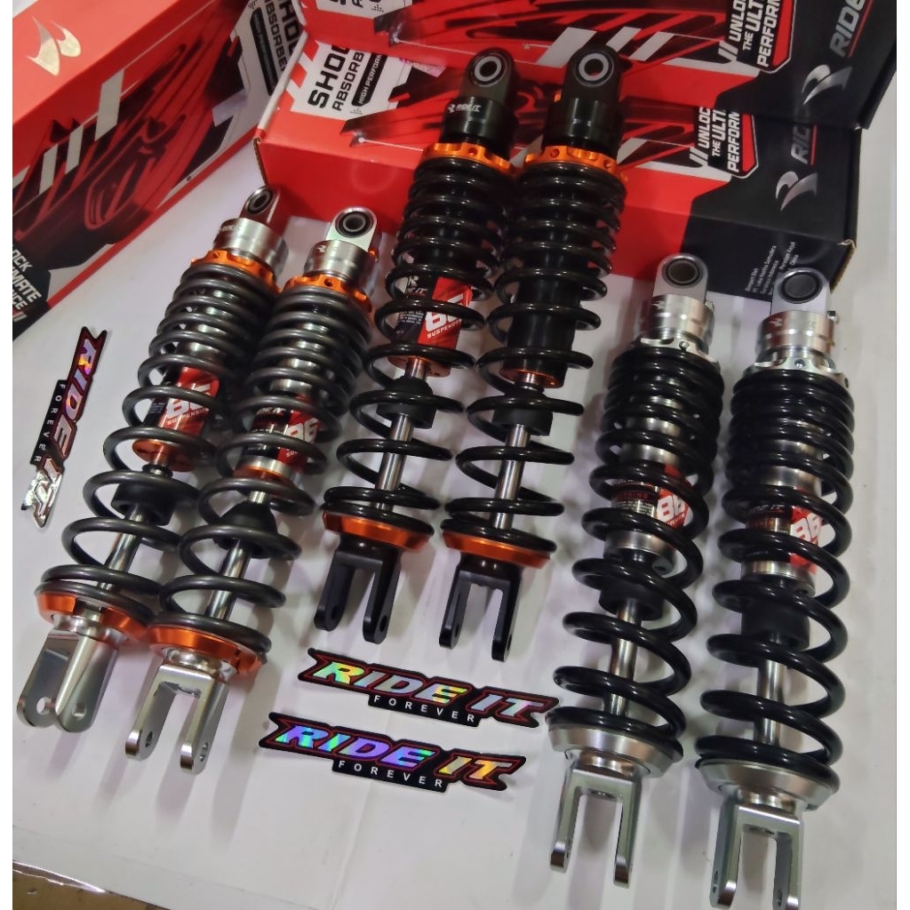 SHOCK SHOK BELAKANG RIDE IT GP-86 CNC SERIES 280MM DAN 310MM NOUVO AEROX OLD 155 AEROX NEW 155 NMAX 