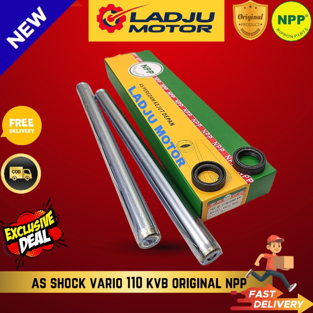AS SHOCK DEPAN VARIO 110 KARBU KVB ORIGINAL NPP PREMIUM