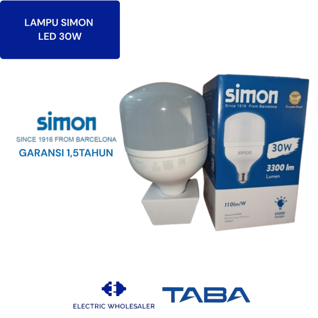LAMPU LED SIMON 30W ( WATT ) GARANSI GROSIR
