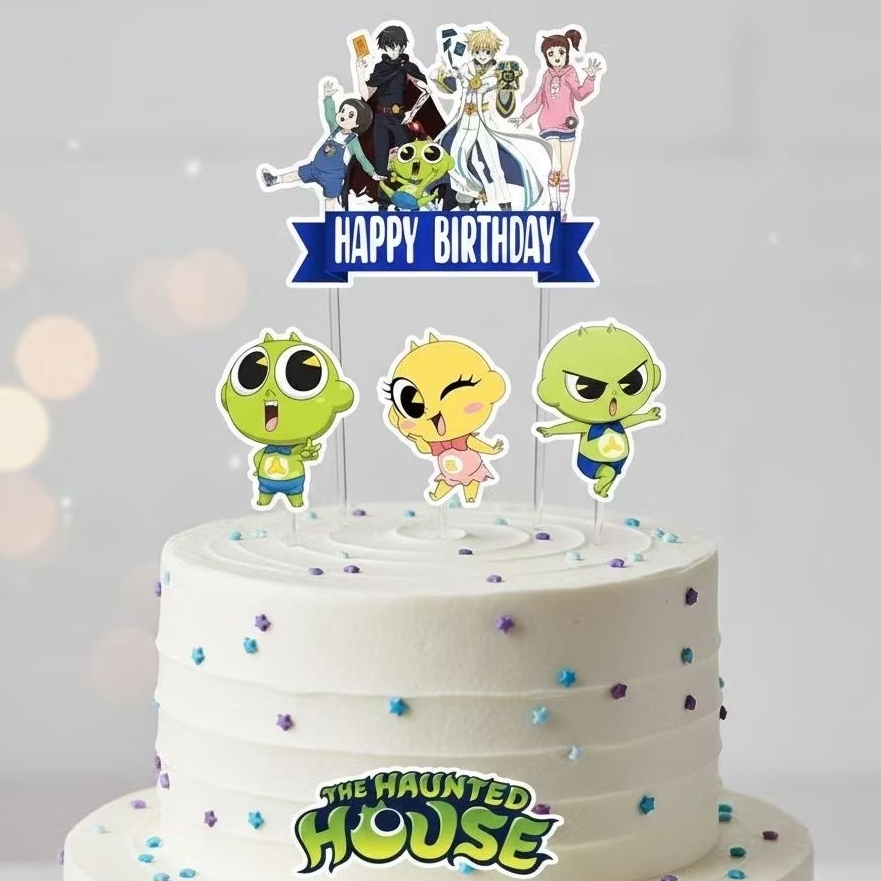 TOPPER CAKE CUSTOM TOPPER ULANG TAHUN / HIASAN KUE SHINBI HOUSE