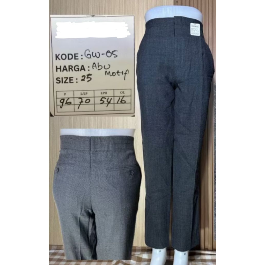 Preloved celana kerja wanita abu tua aquascutum
