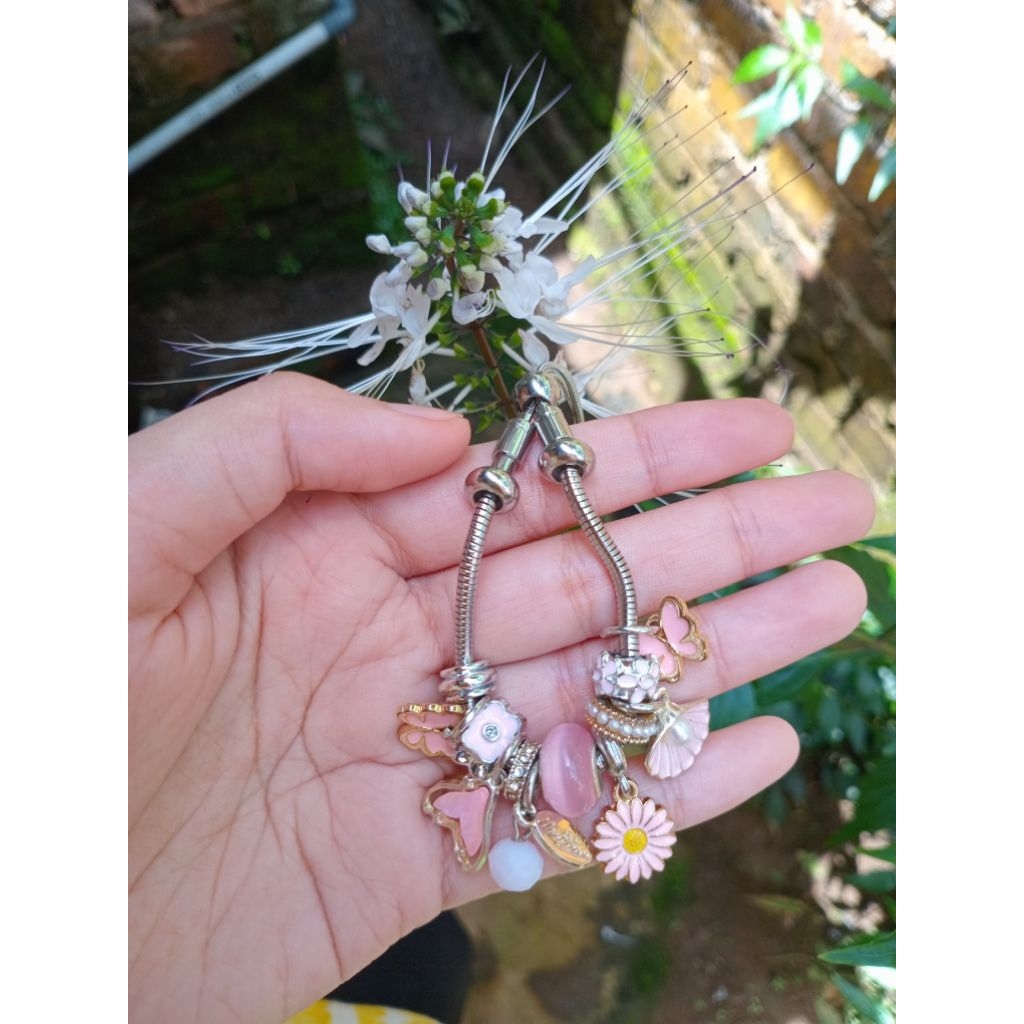 Gelang serut Charm Titanium Steel Bracelet / Gelang Titanium Steel