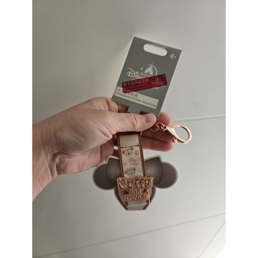 Mainan Anak Gantungan Kunci Tas Bando Original Disney Duffy and Friends Headband Holder Keychain Dis