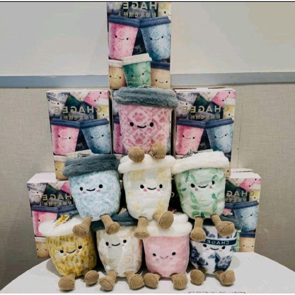 Mainan Anak Original Boneka Chagee Tea Blind Box Gantungan Kunci Bag Keychain Keyring Shanghai
