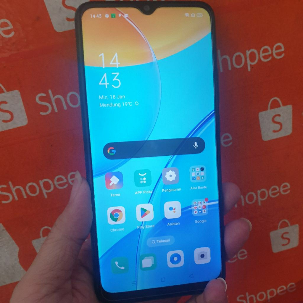 Oppo a15 ori lcd baterai awet no minus