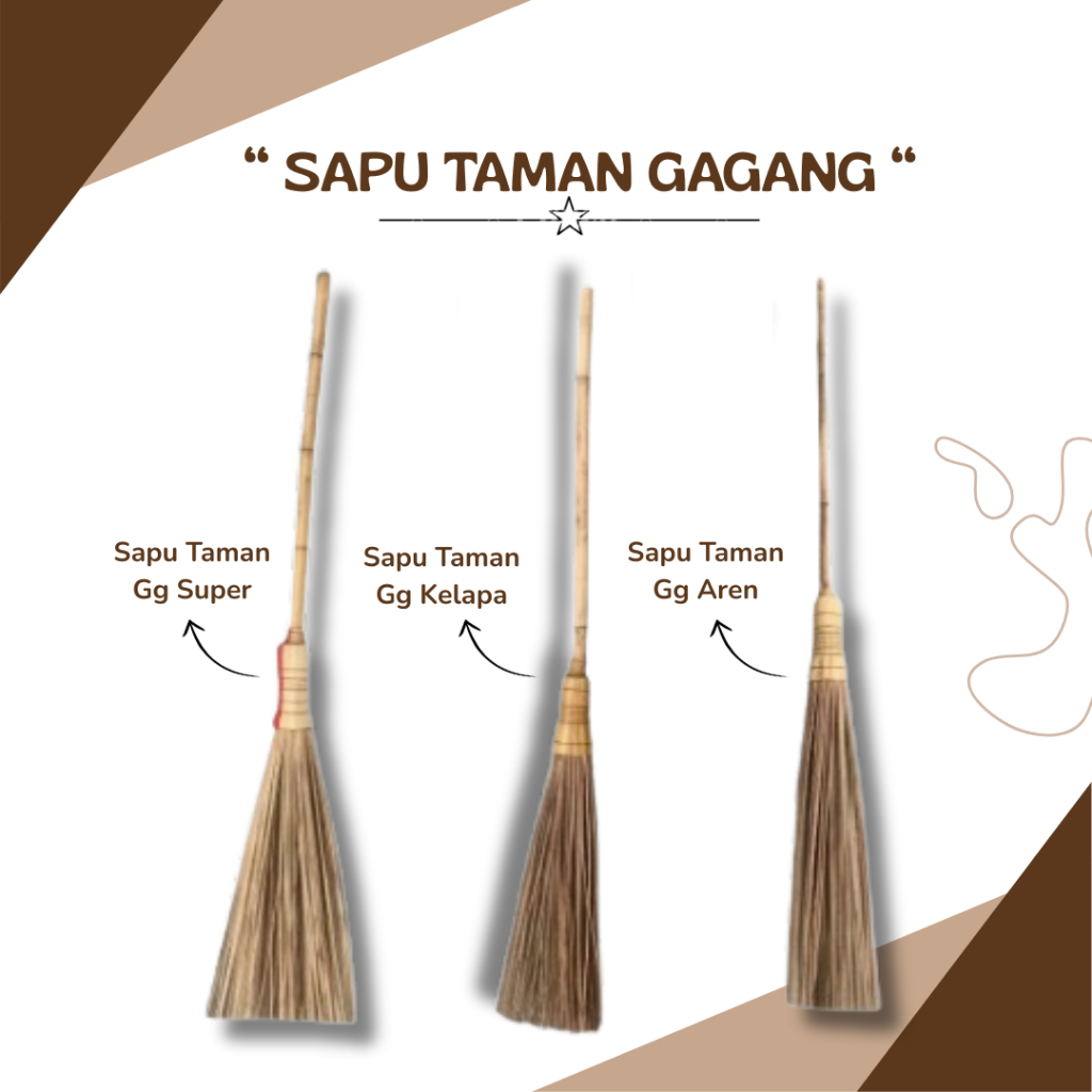 Sapu Lidi Halaman Sapu Lidi Taman Gagang Kelapa Aren Super Sapu Taman Gagang Panjang BISA GOSEND