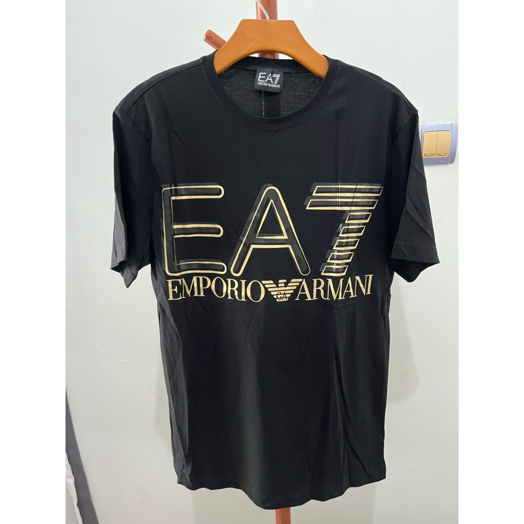 Kaos Emporio Armani hitam pria man legit Original T-Shirt