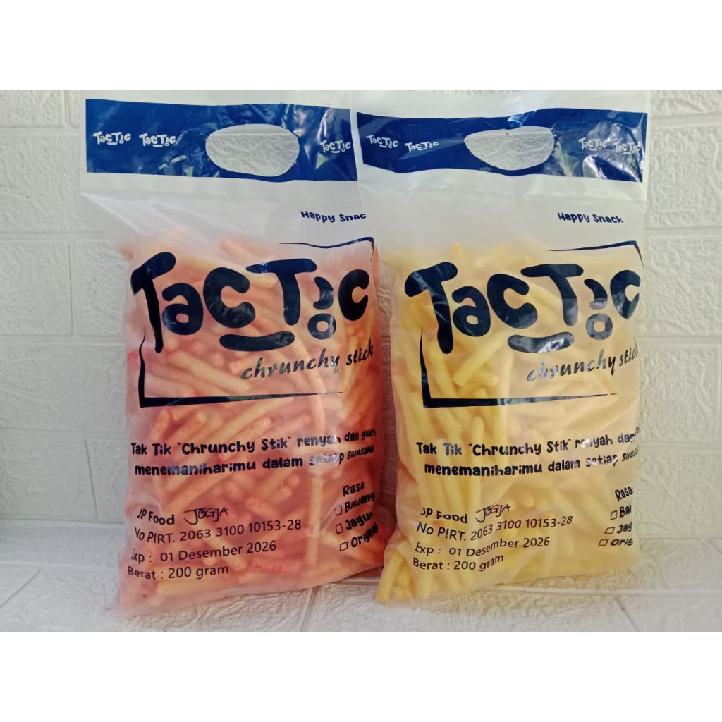 Snack TicTic TacTic Crunchy Stick Snack Gurih Renyah 200 Gram