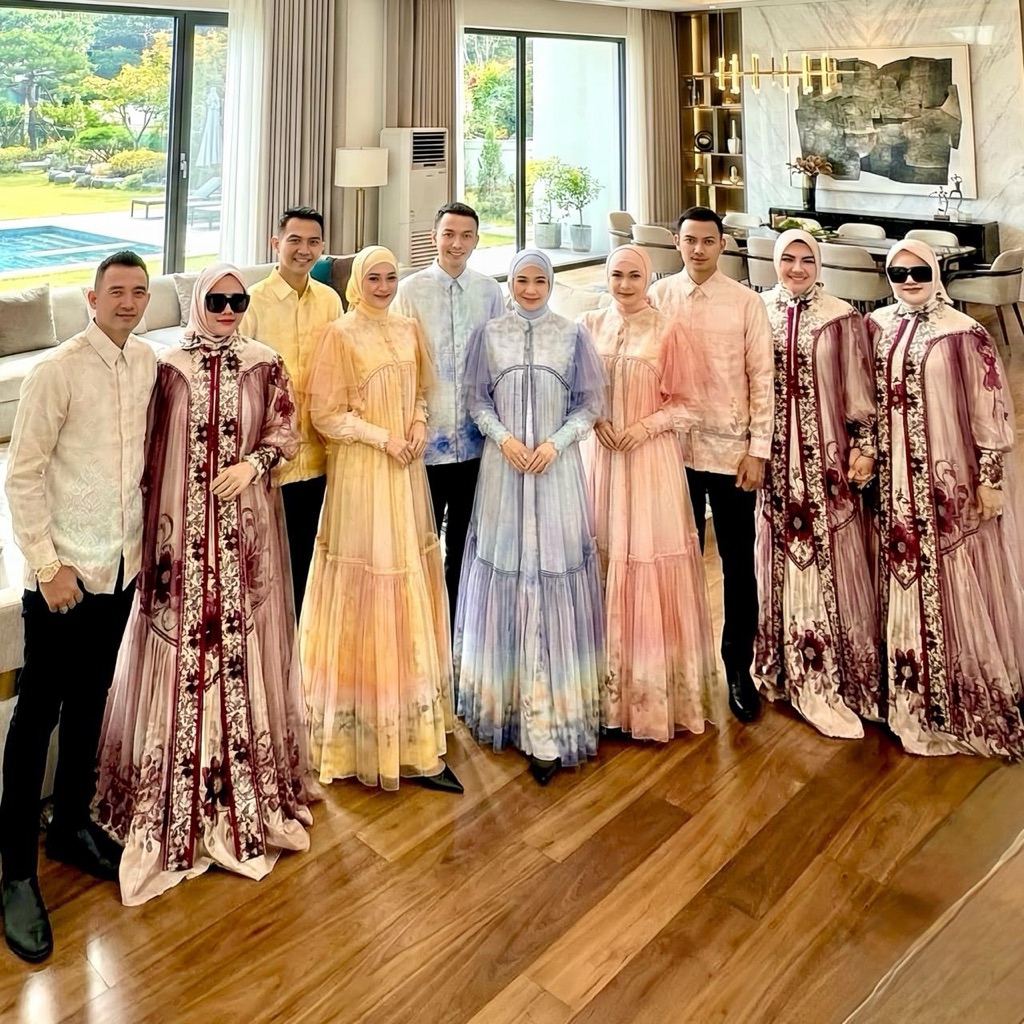 GAMIS SARIMBIT AURAKAY SYAR’I SABRINA 6933, ZAENAB7621 DAN HAYATI 7085 ORI BY  AURAKAY SYAR’I istok 