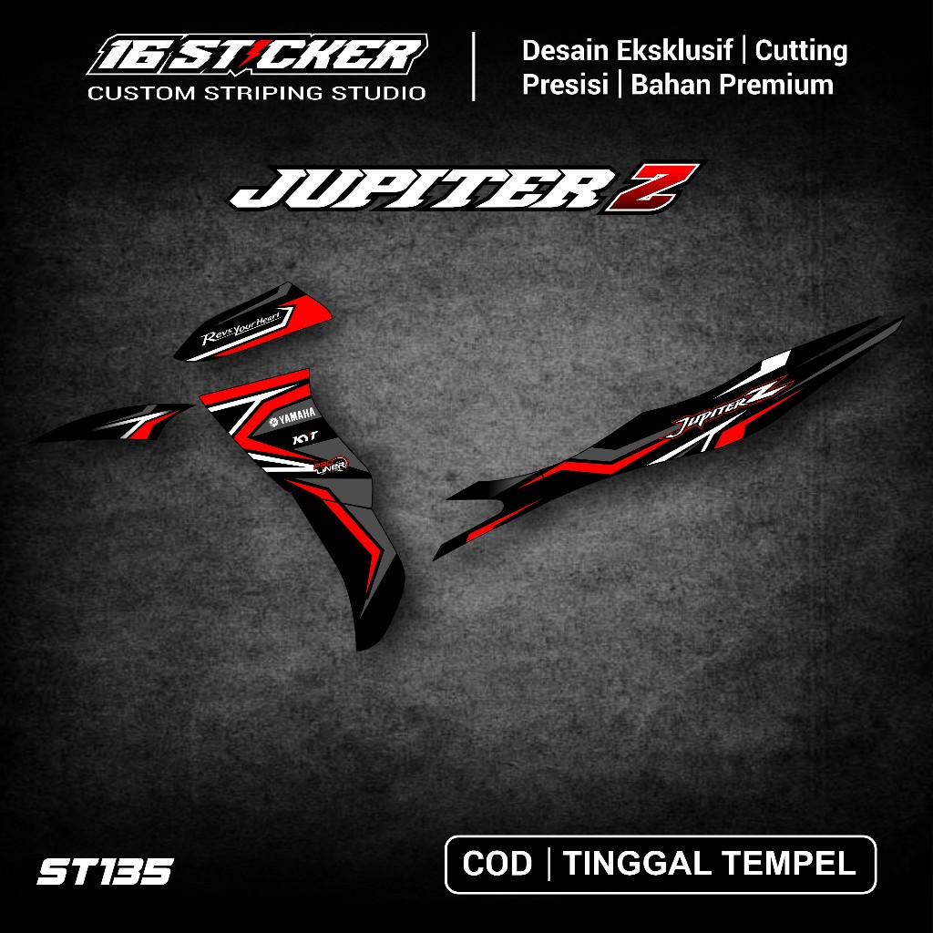 STRIPING VARIASI YAMAHA JUPITER Z BURHAN - RACING / STICKER LIST VARIASI MOTOR JUPITER Z BURHAN