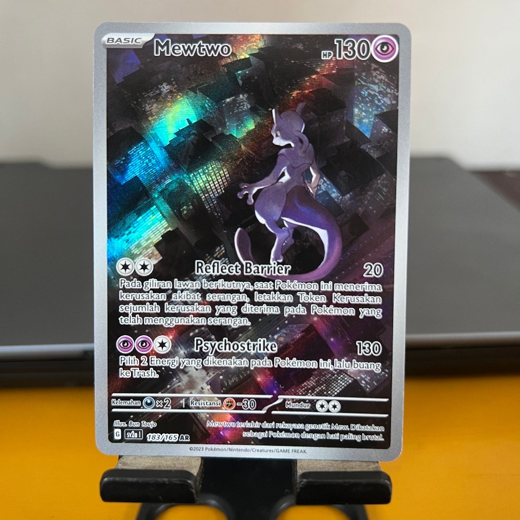 Mewtwo AR SV2A 183/165 Indonesia Pokemon TCG