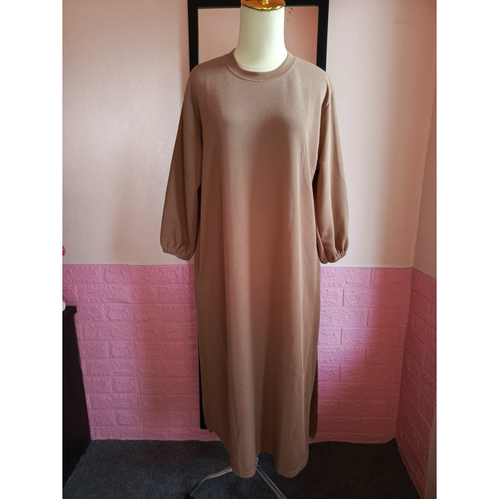 Tunik/Atasan/Dress wanita Belah Samping Knit Premium by Aquila