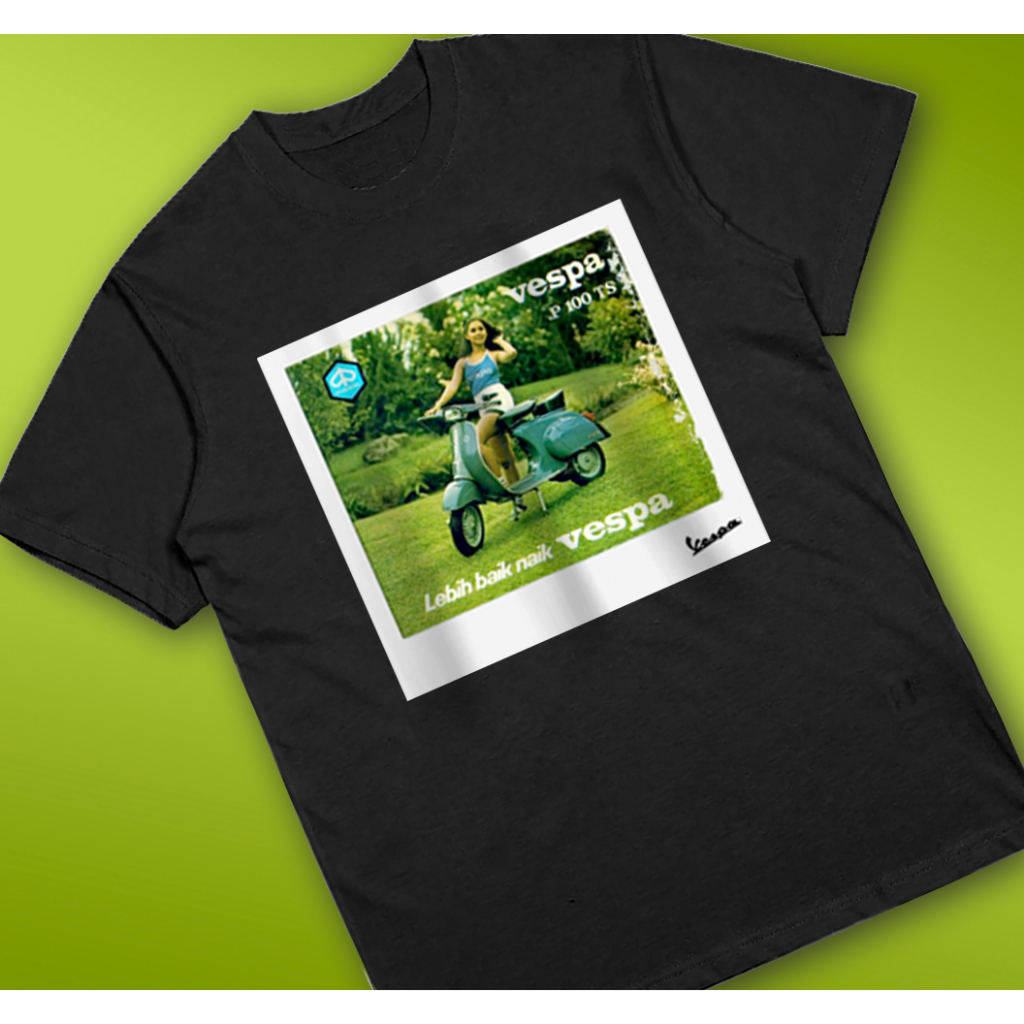 Kaos iklan vespa vintage pts