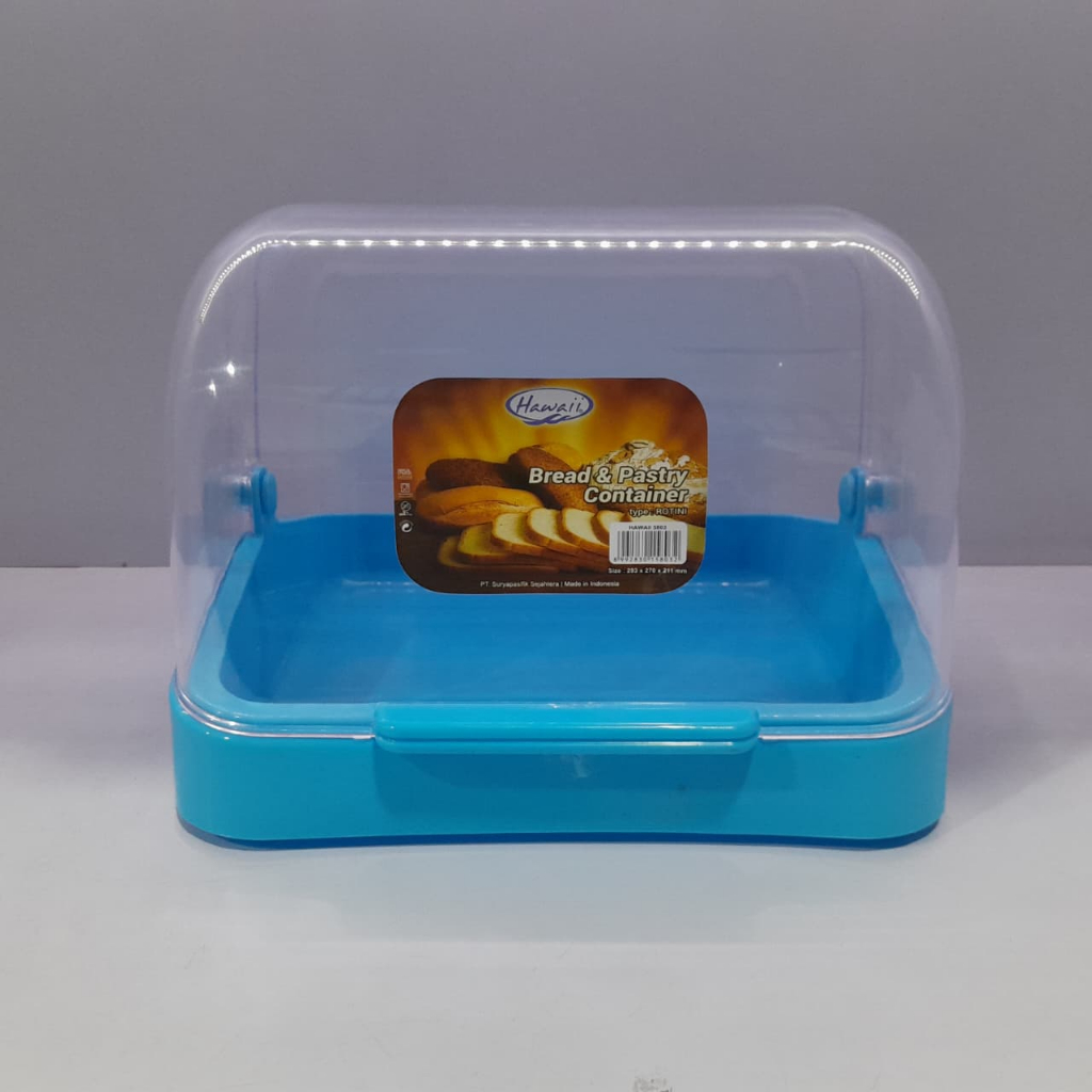 Toples Roti / Tempat Roti Plastik / Bread Container / Kotak Roti / Toples Plastik Kotak