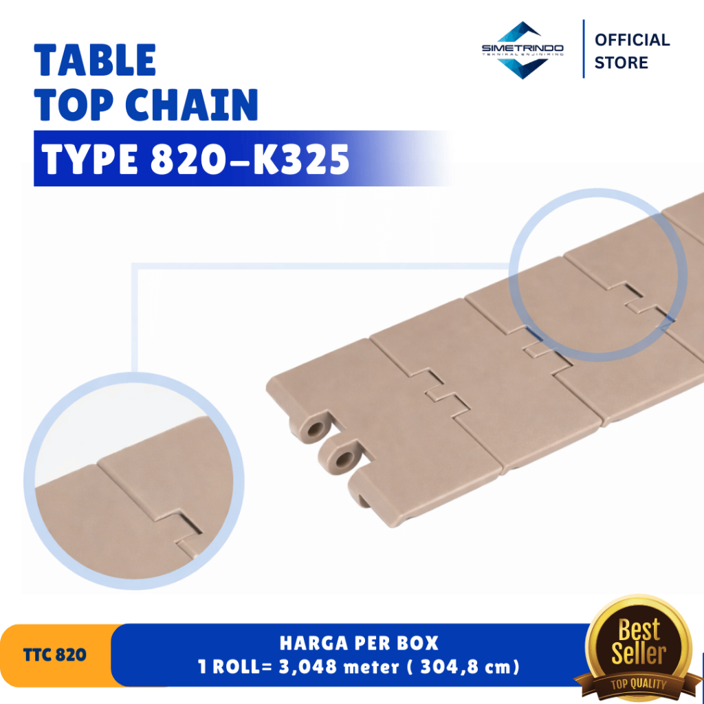 TABLE TOP CHAIN CONVEYOR TTC820-K325