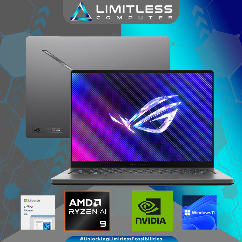 ASUS ROG ZEPHYRUS G14 RTX 5050 AMD Ryzen AI 9 270 32GB 1TB OLED Win 11 OHM 2024 Laptop Gaming