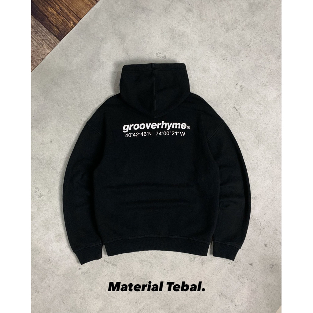 Groove Rhyme Pullover Hoodie - Black