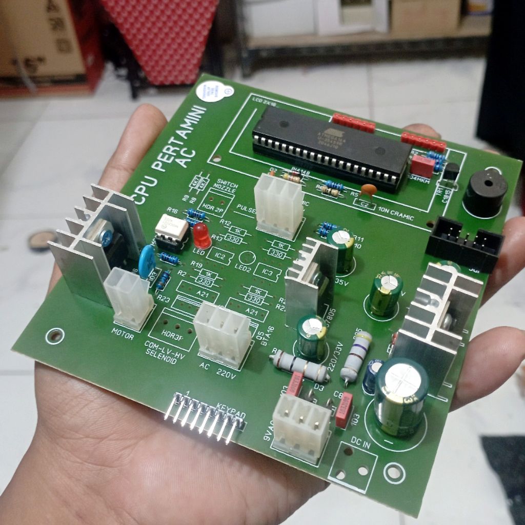 CPU PERTAMINI DIGITAL POMPA AC SANYOO ATMEGA 32 CPU POMMINI CPU POM MINI