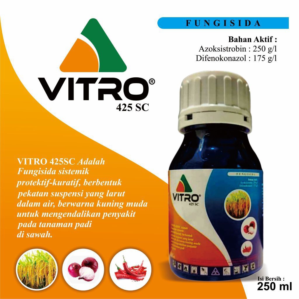 Vitro 425 SC 250 ml – Fungisida Sistemik Ampuh untuk Perlindungan Tanaman