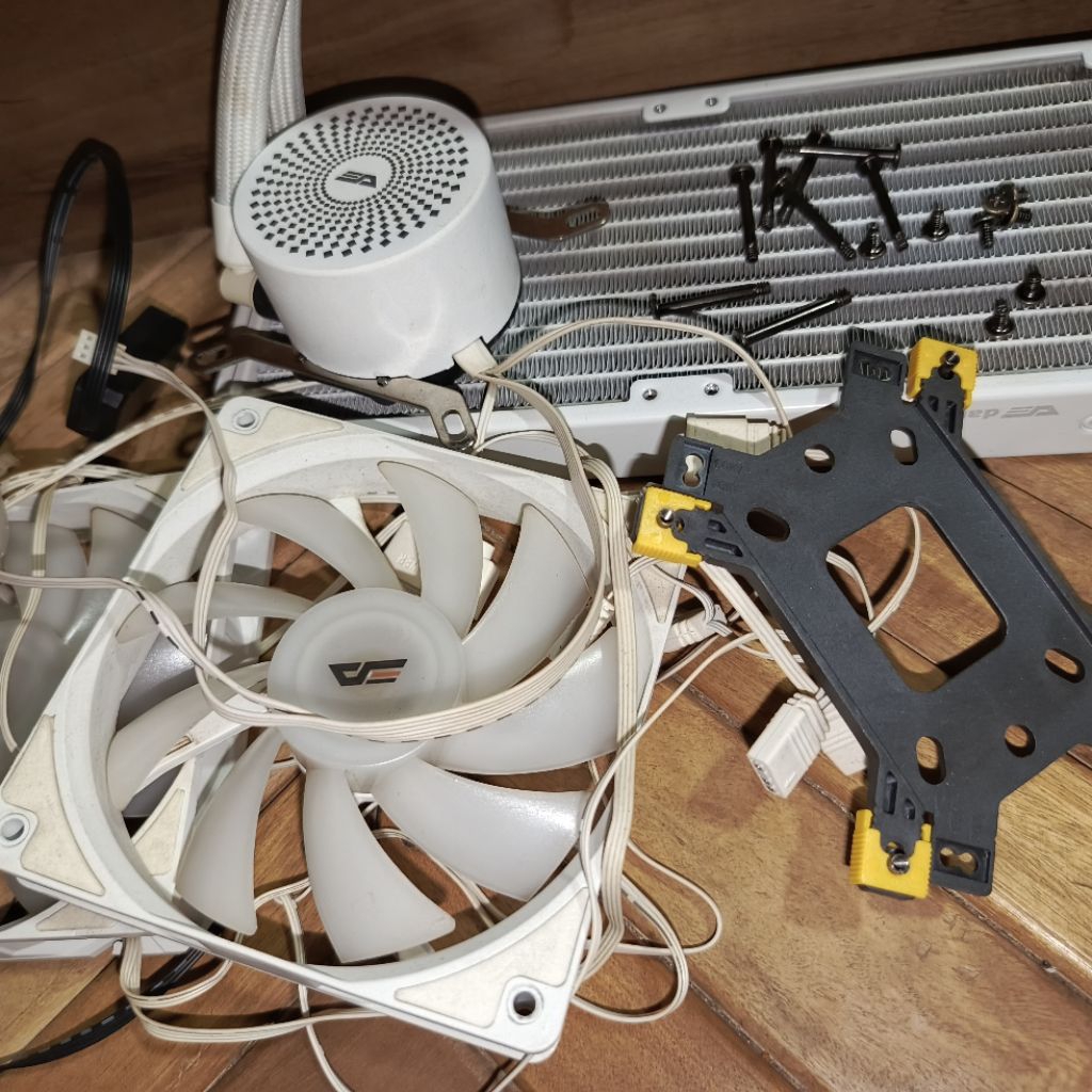 AIO Water Cooling Liquid CPU Cooler DarkFlash 240 White - No Box LGA 1700 Only