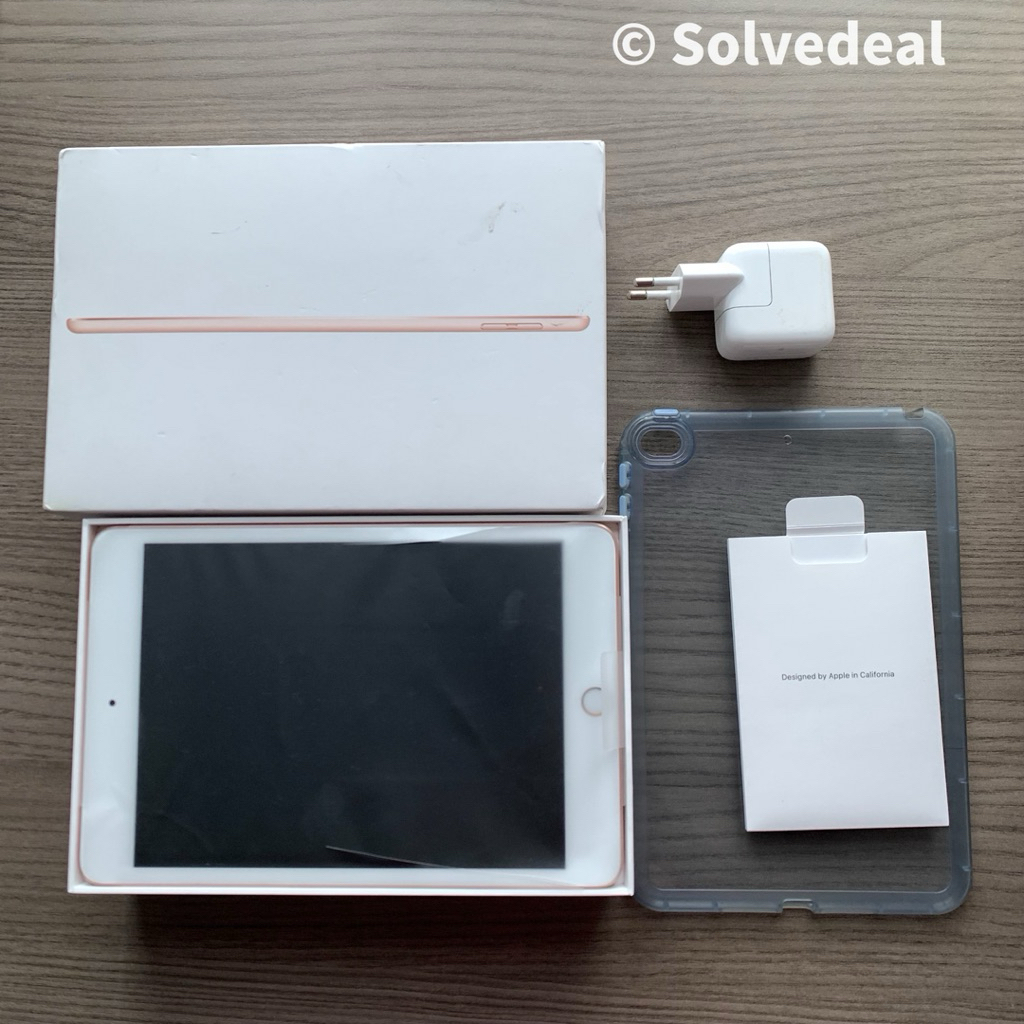 Apple Ipad Mini 5 Ibox 64GB Gold Fullset Bonus Case