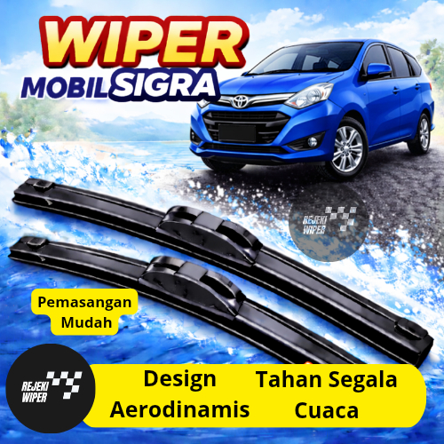 Wiper Frameless Sigra Depan Wiper 1 Set Wiper Sigra Aksesoris Mobil