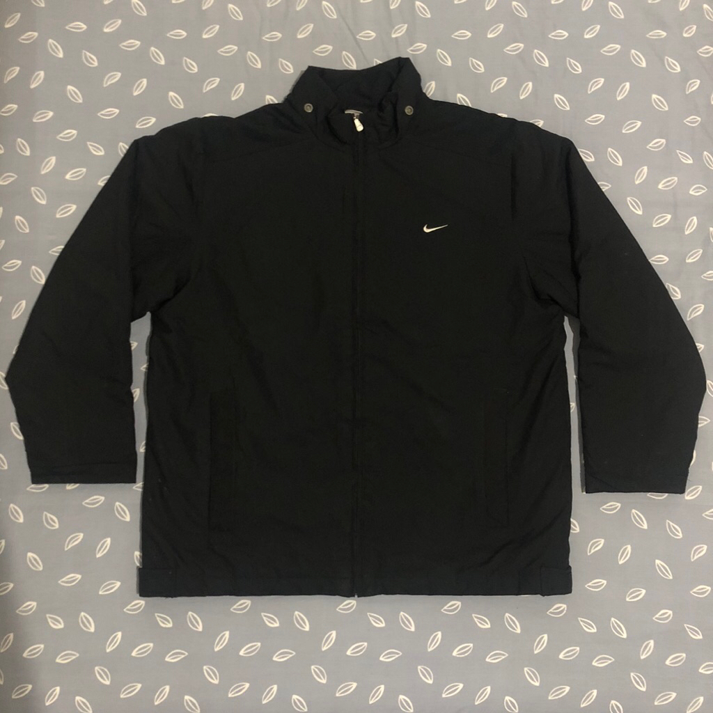 Vintage Windbreaker Puffer Jacket Nike Black