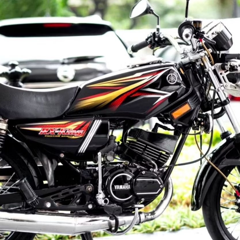 STRIPING ORI YAMAHA RX KING MERAH TAHUN 2005 FULL SET EMBLEM STRIPING YAMAHA RX KING 2005 FULLSET EM