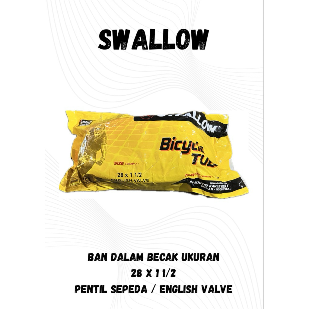 BAN DALEM BECAK, ONTEL, GEROBAK DLL. PENTIL SEPEDA SWALLOW 28 X 1 1/2