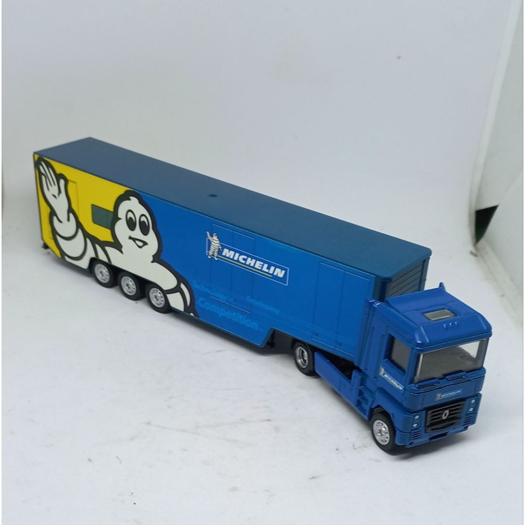 majorette renault magnum semi trailer truck michelin collection racing trucks loose diecast 1/87 (t)