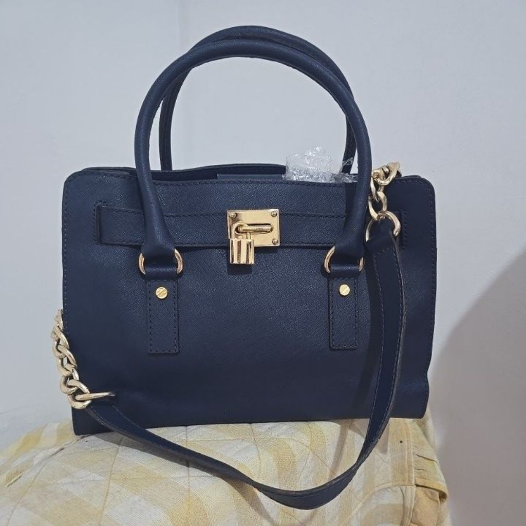Tas.aku-pl tas MK michaelkors Hamilton- ORIGINAL-Biru tua